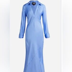 Jcrew Blue Satin Dress